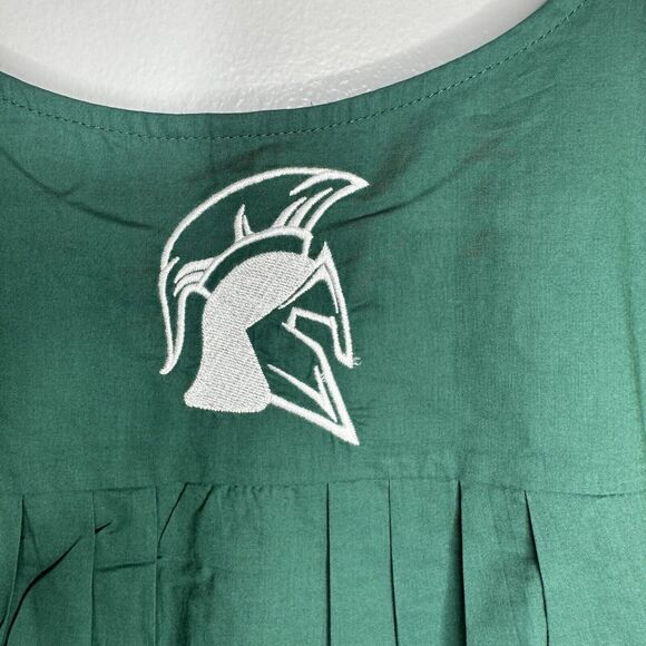 Spirit Dress Women’s Size L MSU Spartan Embroidery Boho Floral Tunic Top Blouse - Picture 6 of 9